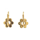 Flower Earrings in 18ct Yellow Gold