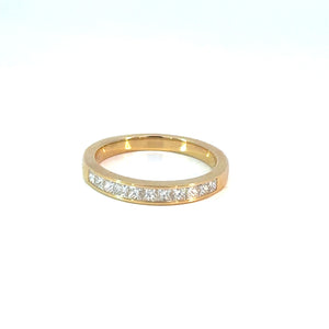 Princess Cut Channel Set Diamond Band