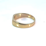 Gents Signet Wedding Band with Diamonds