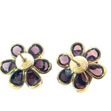 Chanel Costume Flower Earrings