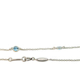 Tiffany & Co Platinum Aquamarine  Peretti Color by Yard Necklace