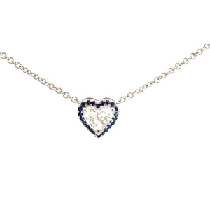 Heart Diamond Pendant Necklace
