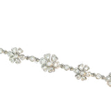Diamond Daisy Chain Bracelet in 18ct White Gold