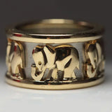 Cartier Vintage Elephant Pharaon Band in 18ct Gold