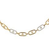 Tiffany Style Diamond Necklace in 18ct Gold