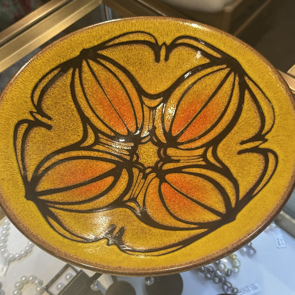 Aegean Poole Ceramic Pottery - Yellow Bowl