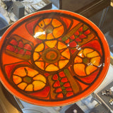 Delphis Poole Ceramic Pottery Plate - Bright