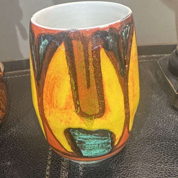 Delphis Poole Ceramic Pottery Vase - Bright