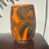 Delphis Poole Ceramic Pottery Vase - Bright