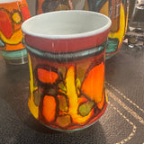 Delphis Poole Ceramic Pottery Vase - Bright