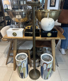 Tall Brass Church Candle Holder