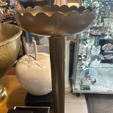 Tall Brass Church Candle Holder