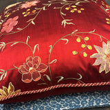 Red Silk Cushion