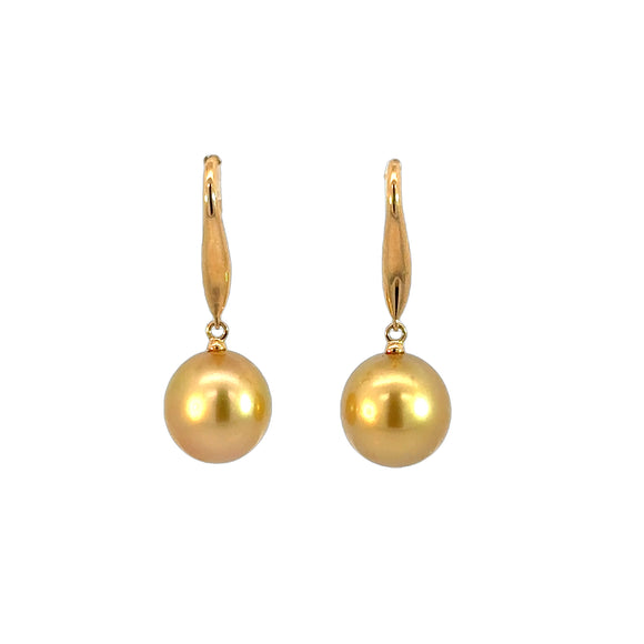 Broome Golden Pearl Hook Earrings