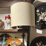 Iron Bronzed Light Wall Sconce with Shades - PAIR