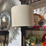 Iron Bronzed Light Wall Sconce with Shades - PAIR