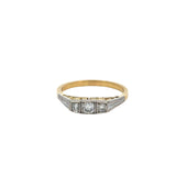Diamond 3 Stone Filigree Ring