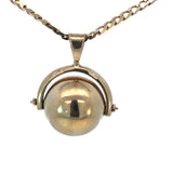 Spinning Ball Necklace in 9ct Yellow Gold