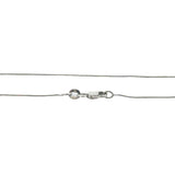 Snake Chain Necklace in 14ct White Gold