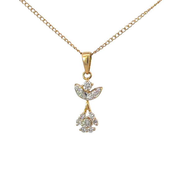 Diamond Yellow Gold Pendant
