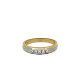 Diamond set band 18ct Gold