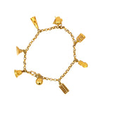 22ct Yellow Gold Charm Bracelet