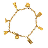 22ct Yellow Gold Charm Bracelet