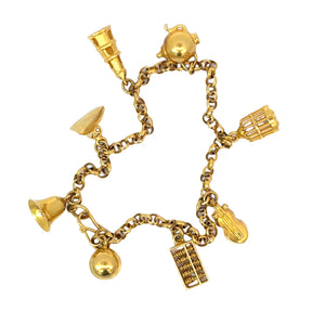 22ct Yellow Gold Charm Bracelet