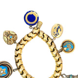Antique Charm Bracelet in 18ct Yellow Gold