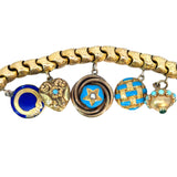 Antique Charm Bracelet in 18ct Yellow Gold