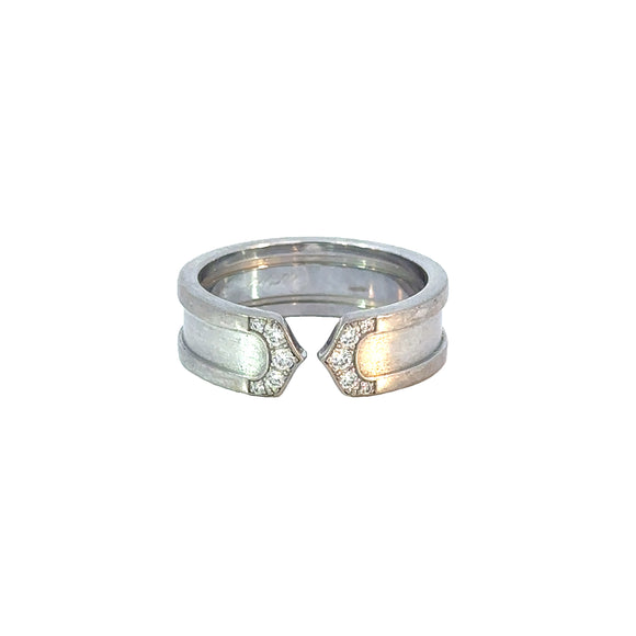 Vintage Cartier Open C Diamond Band