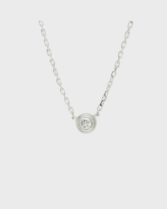 Cartier Solitaire D'amour Diamond Pendant Necklace
