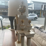 Antique Italian White Marble Clock