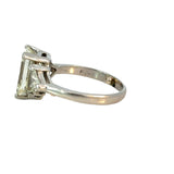 Large Diamond Emerald Cut Ring