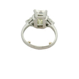 Large Diamond Emerald Cut Ring