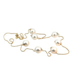Akoya Floating Pearl Necklace in 18ct Yellow Gold