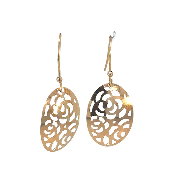 Gold Mesh Earrings