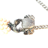 Coral Karen Walker Necklace in Stirling Silver