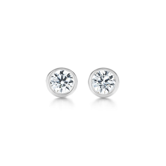 Tiffany & Co Elsa Peretti  Diamond Stud Earrings