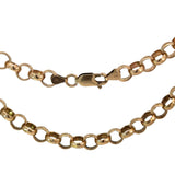 Heavy Belcher Chain Necklace in 9ct Yellow Gold