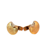 Rose Gold Diamond Cuff Links