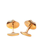 Rose Gold Diamond Cuff Links