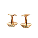 Rose Gold Diamond Cuff Links