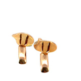 Rose Gold Diamond Cuff Links