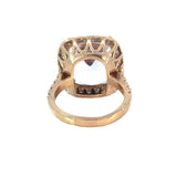 Morganite Diamond Ring in 9ct Rose Gold