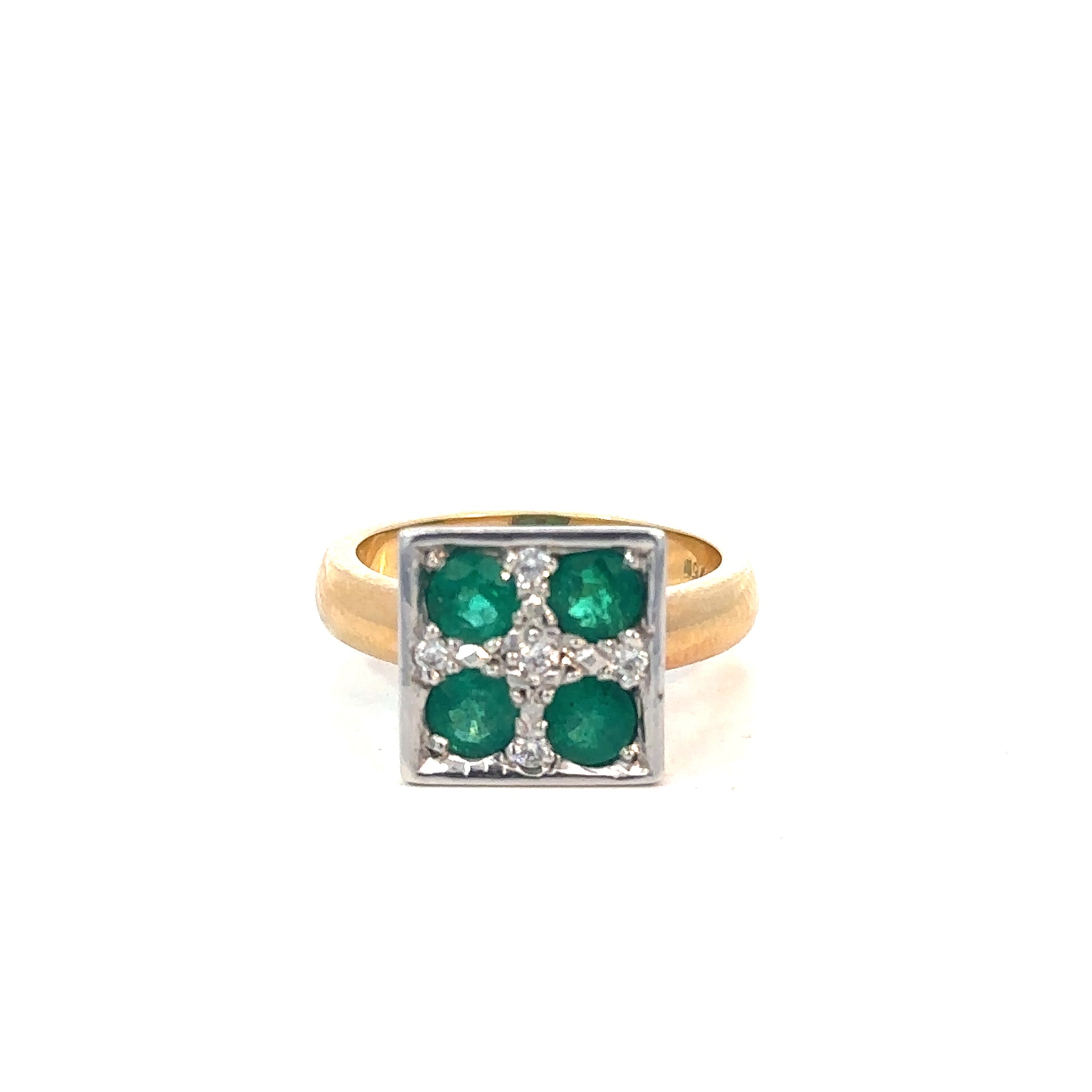 Emerald Diamond Set Ring – Jems of Remuera