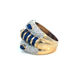 Sapphire Diamond Set Dress Ring