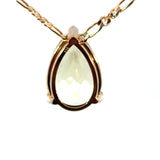 Lemon Quartz Pear Pendant