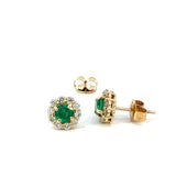 Emerald Diamond Earrings