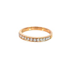 Diamond 1/2 Eternity Band Rose Gold